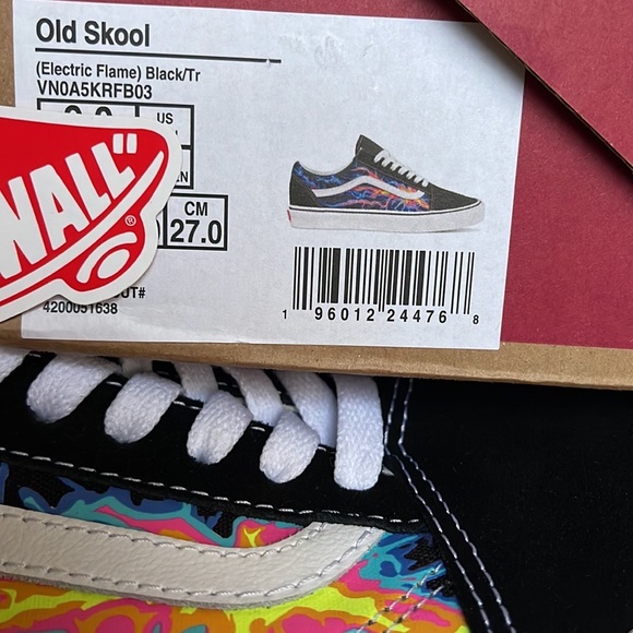 Vans Old Skool Electric Flame Black/True White WMNS sneakers - Picture 16 of 16